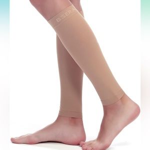 *NEW never been opened* BSERA footless Calf Compression Sleeve Women, 2 Pairs